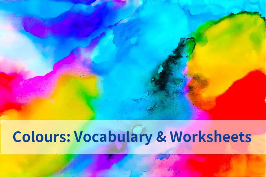 Colours in Cantonese: Vocabulary and worksheets